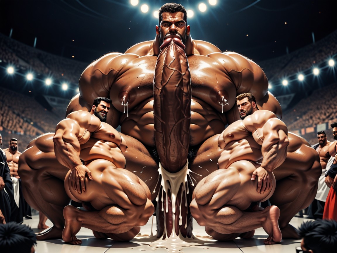 Huge Cocks On Ass And In Ass, Many Gay Transmen, Bearded AI Gay Porn