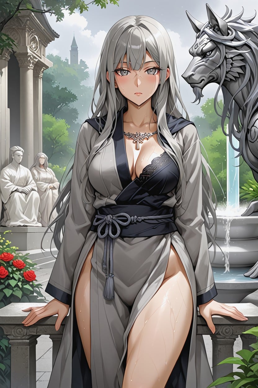 Toga, Double Amputee, Outdoors Hentai AI Porn