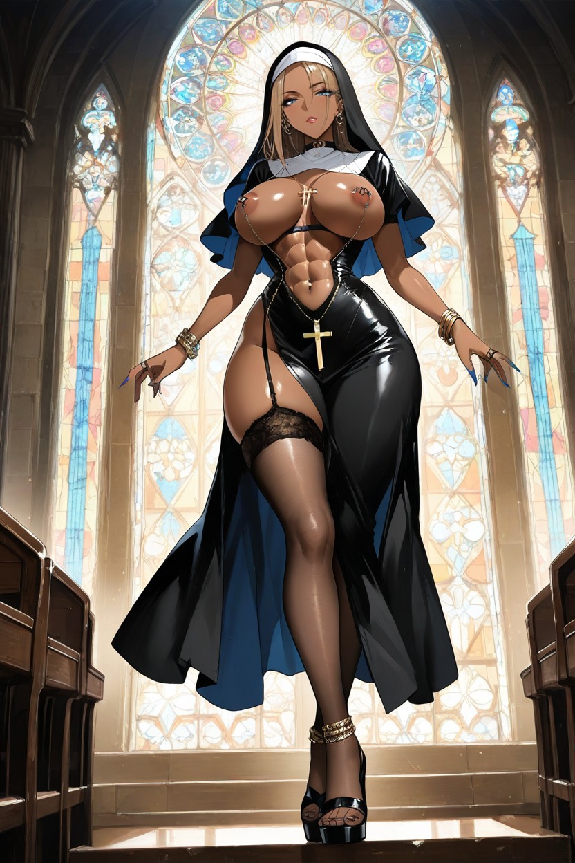 Church, Large Breast, Rings AI Porn