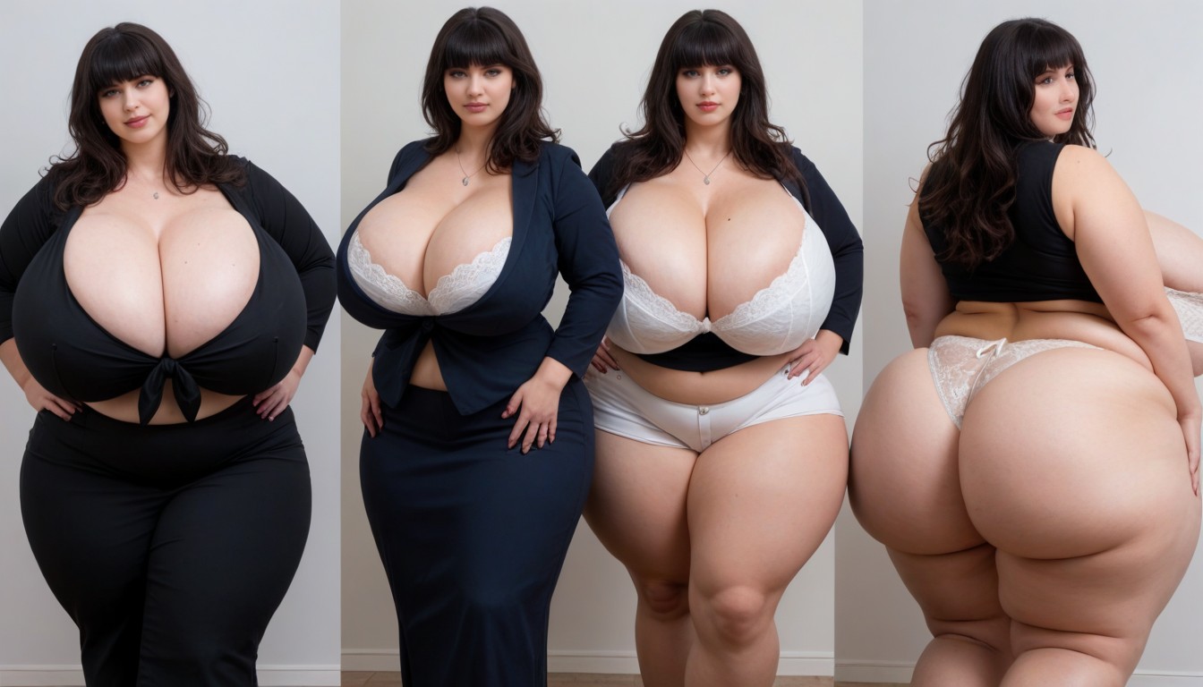 Hyper Mega Fattening, Muslos Gruesos, Escote Porno BBW IA