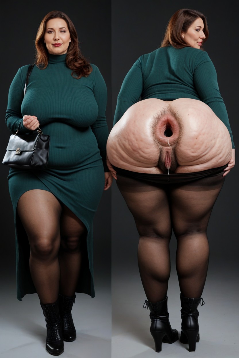 Hyper Anus, Standing, Multiple Views AI Porn