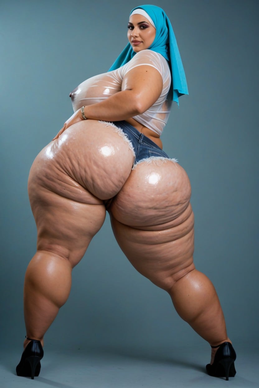 Camel Toe, Hyper Wide Hips, Chinese BBW AI Porn