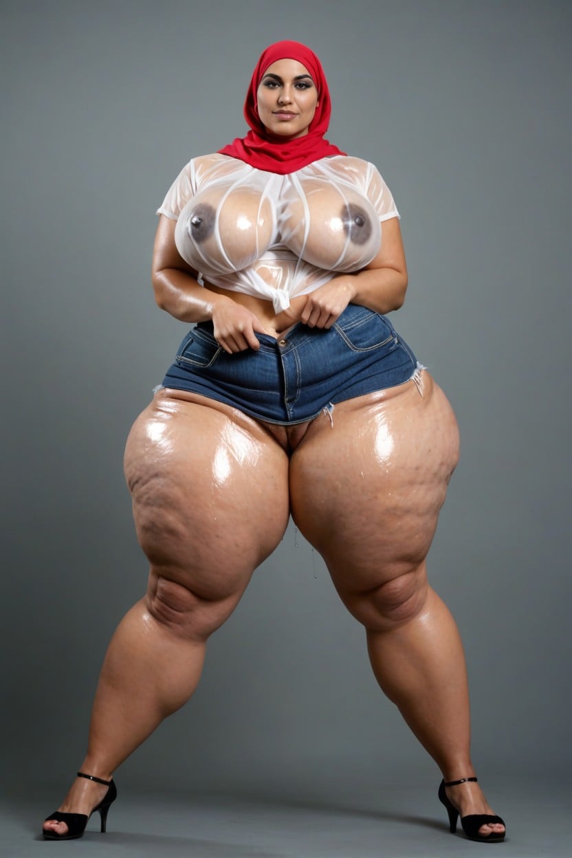 Hyper Thick Thighs, Camel Toe, Show Ass Porno BBW IA