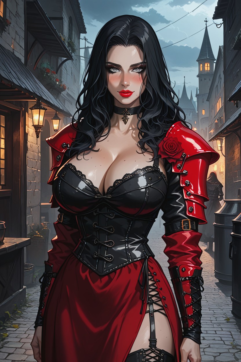 Perfect Face, Delicate Facial Features, Horny Hentai AI Porn