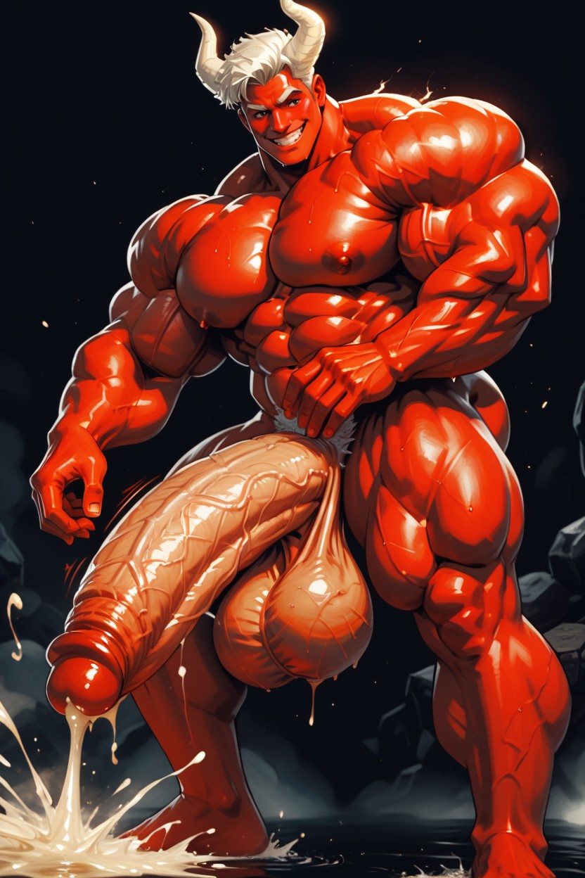 Cock Bigger Than Body, Motion Lines, Hdr AI Gay Porn