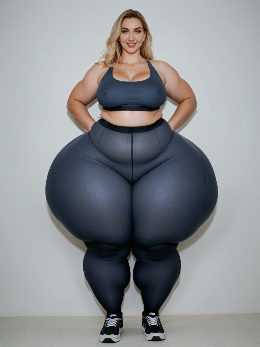 Chubby, Standing, Huge Ass AI Porn