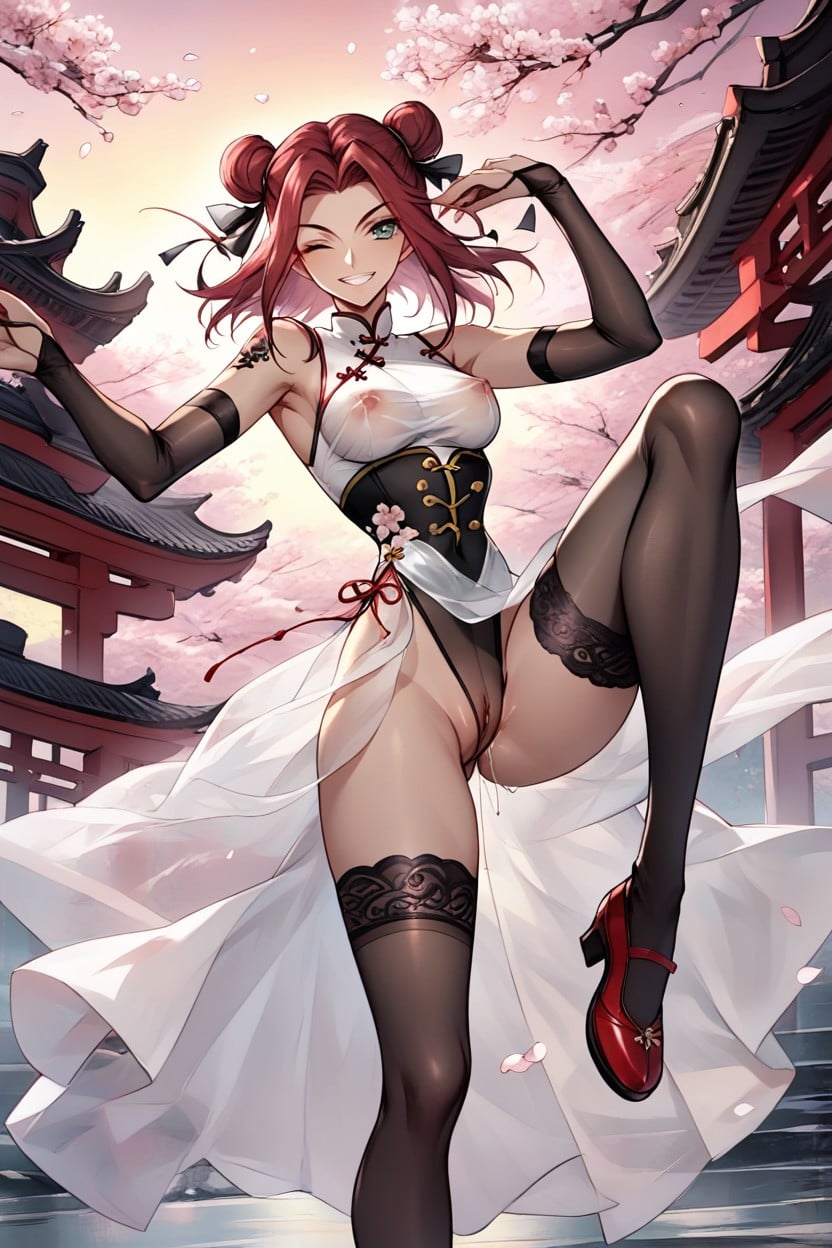 Sunset, Kallen Stadtfeld From Code Geass, Looking At Viewer Hentai AI Porn