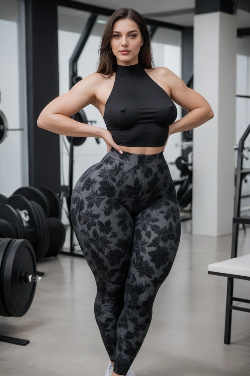 Erect Nipples, Bbl Big Ass, Ass Bigger Than Torso AI Porn