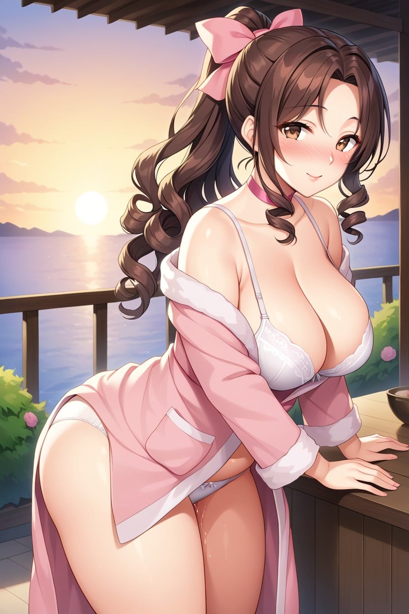 Wide Eyes, Outdoors, Full-face Blush Hentai AI Porn
