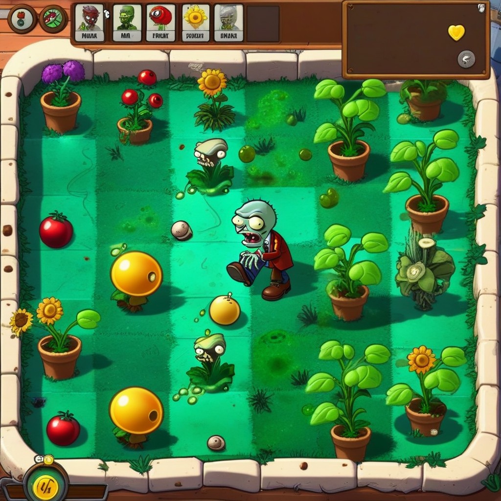 Original Plants Vs Zombies Game, Plants Vs Zombies Art Style, Original Plants Vs Zombies Game AI Porn