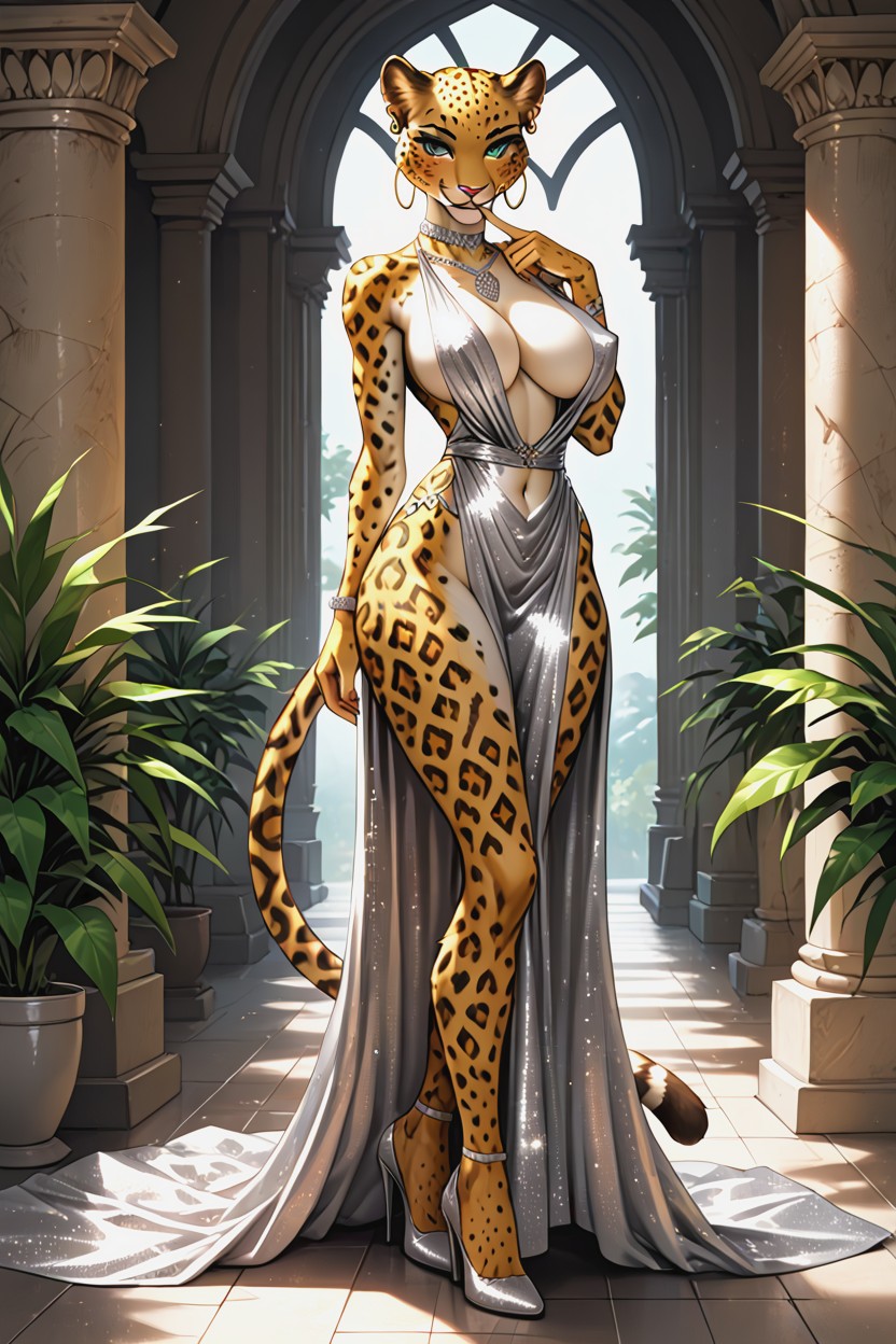 Blush, High Heel, Wide Hips Furry AI Porn