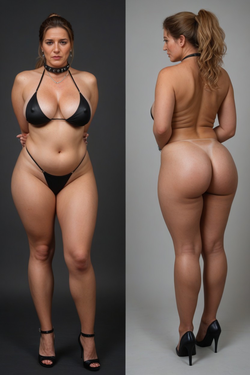 Thick, Blonde Hair, Look Down MILF AI Porn