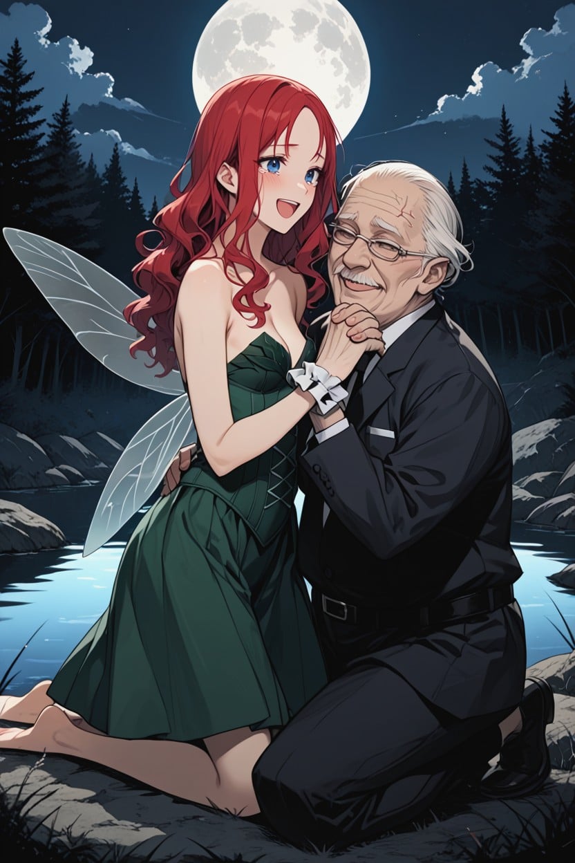 Hand Size, Fairy Woman, Loose Hair Hentai AI Porn