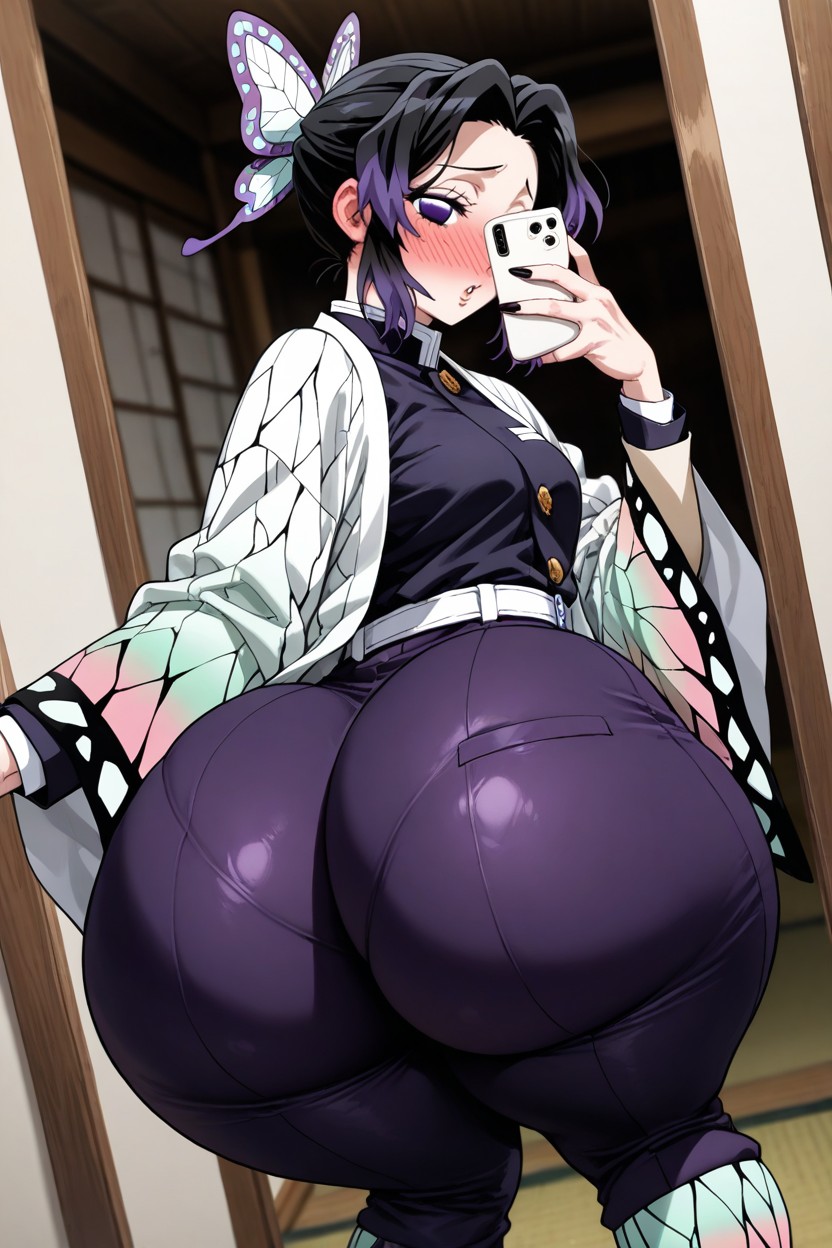 Gigantic Ass, Purple Pants, Ass Bigger Than Body AI Porn
