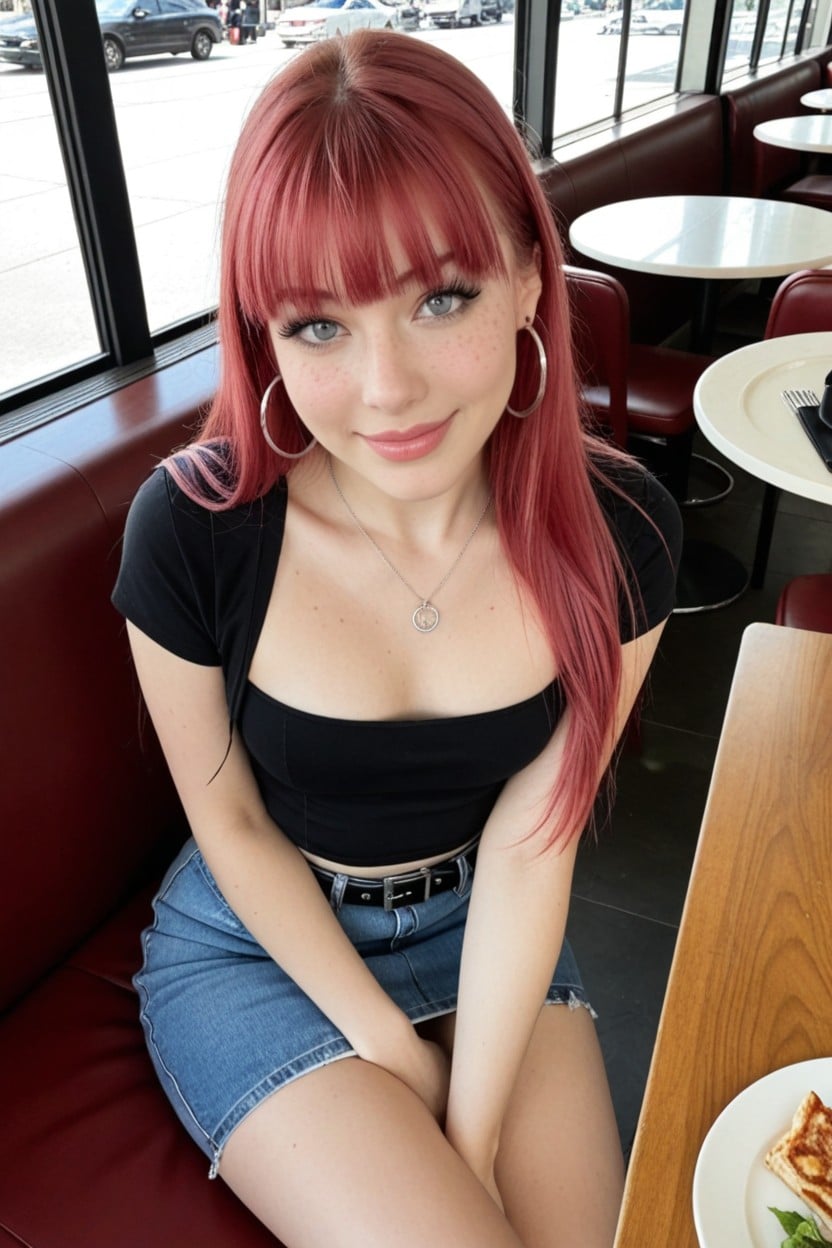 Perfect Thighs, Grey Eyes, Full Portrait AI Porn