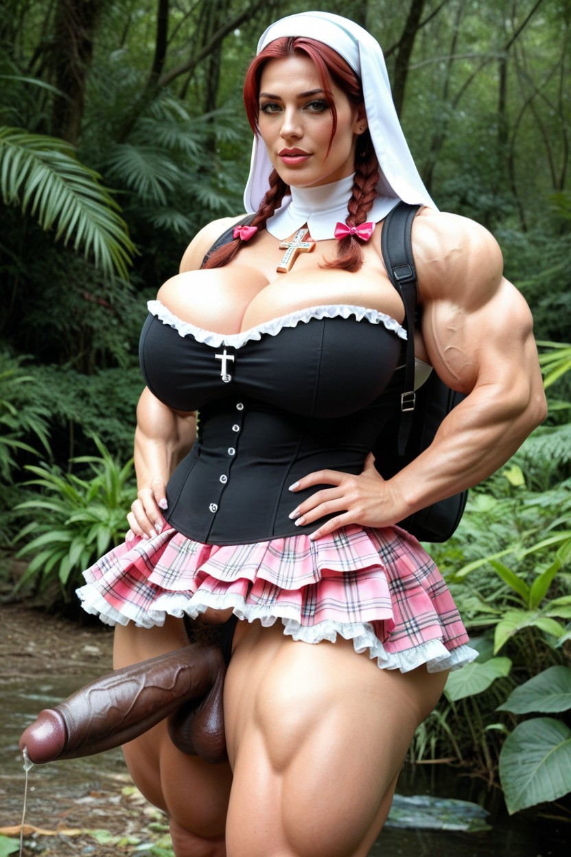 Huge Biceps, Cleavage, Commander Shepard From Mass Effect Shemale AI Porn