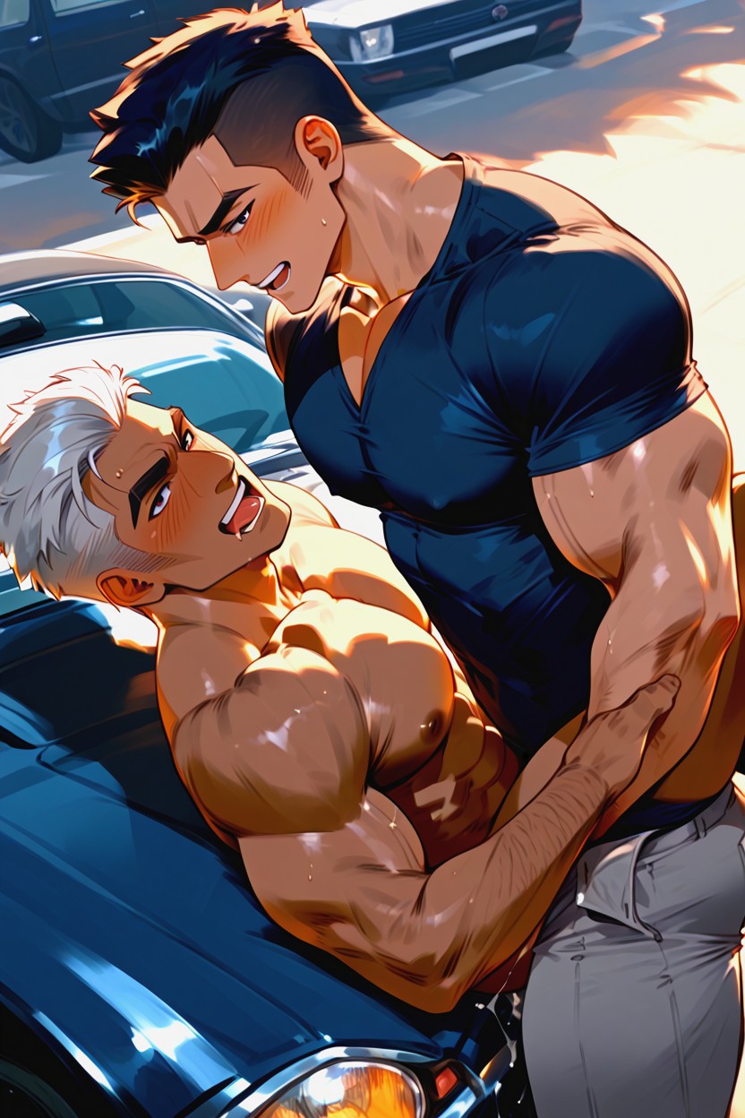 Horny, Massive Huge Thick Cock In Ass, Orgasm AI Gay Porn