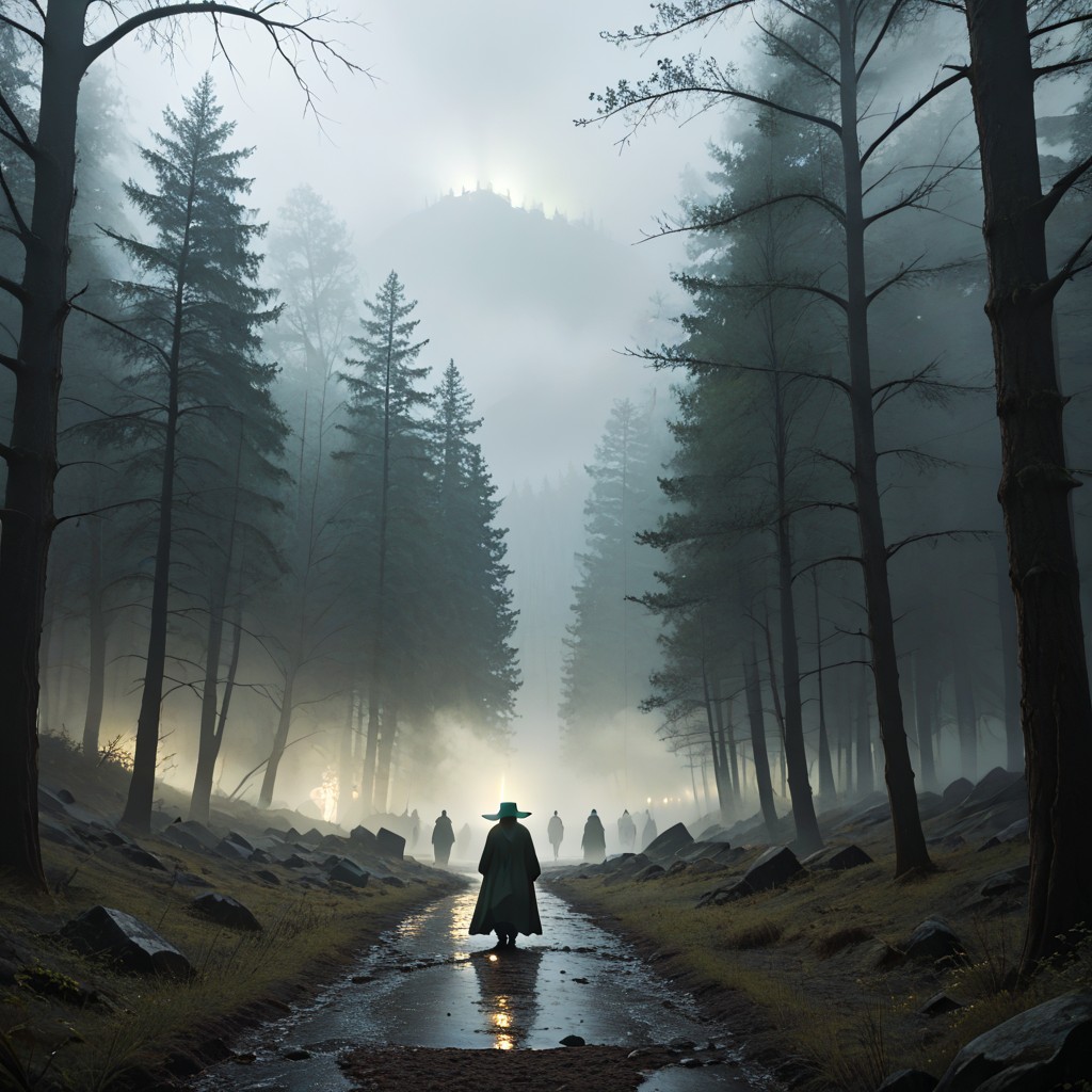 Overcast Sky, Bleak Dartmoor, Cinematic Wide Shot BBW AI Porn