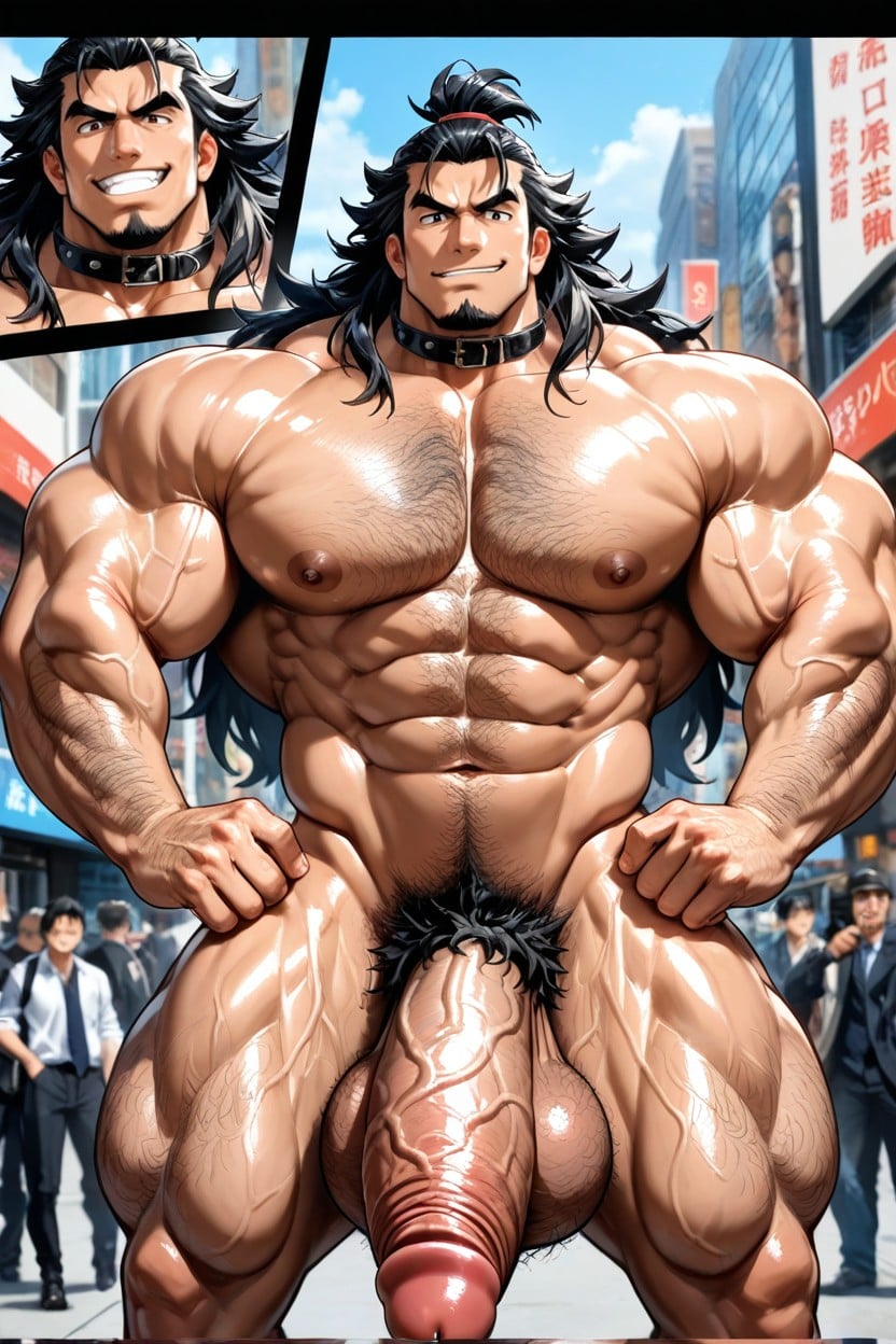 Goatee, Smooth Muscles, Hairy Pits AI Gay Porn