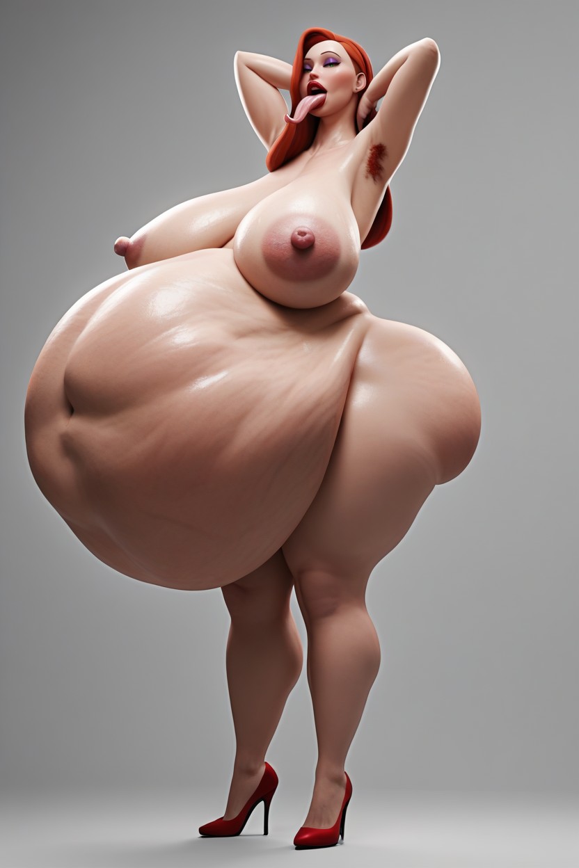 Long Tongue, Droopy Stomach, Vore AI Porn