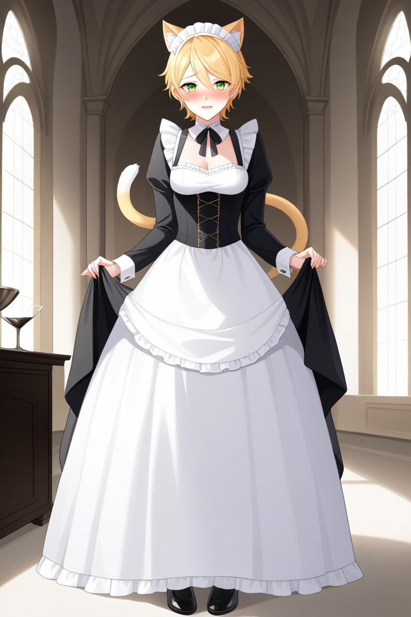Fully Clothed, Adrian Agreste From Miraculous, Catgirl AI Porn