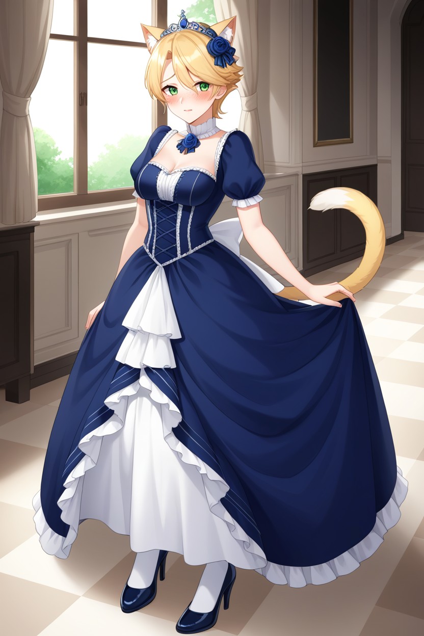 Full Body, Gigantic Wide Hoopskirts, Victorian Era Hoopskirt AI Porn