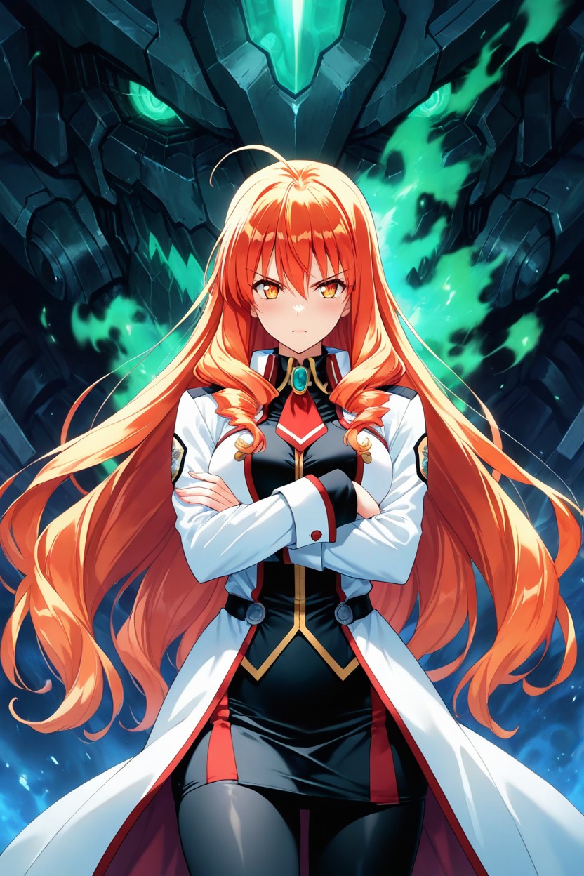 Confident And Authoritative Pose, Serious Elegant Face, Sharp Outlines Hentai AI Porn