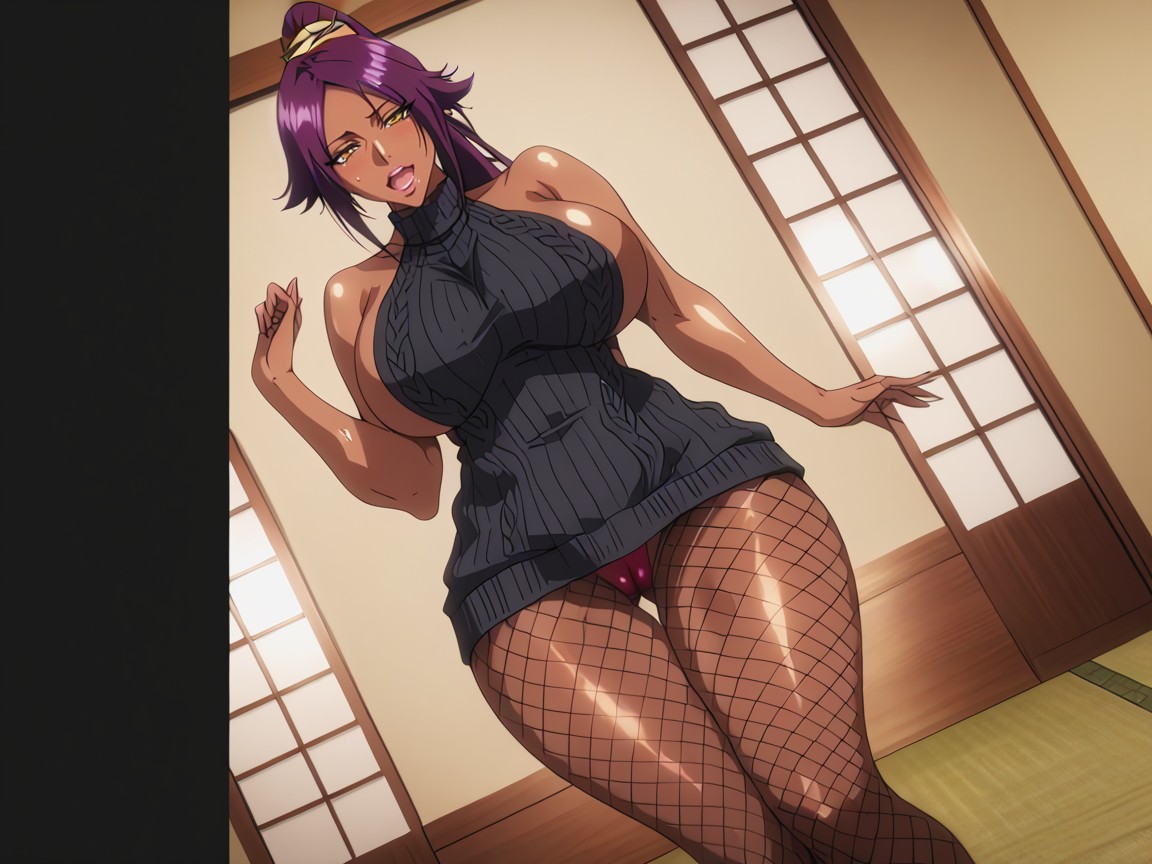 50+, Extreme Beautiful Face, Choker Hentai AI Porn