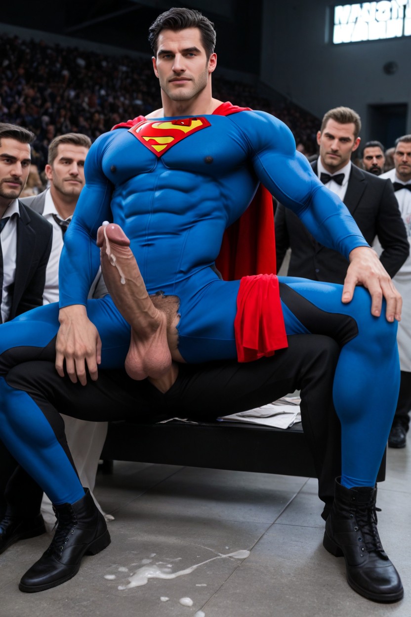 Massive, 25+, Many People Around AI Gay Porn
