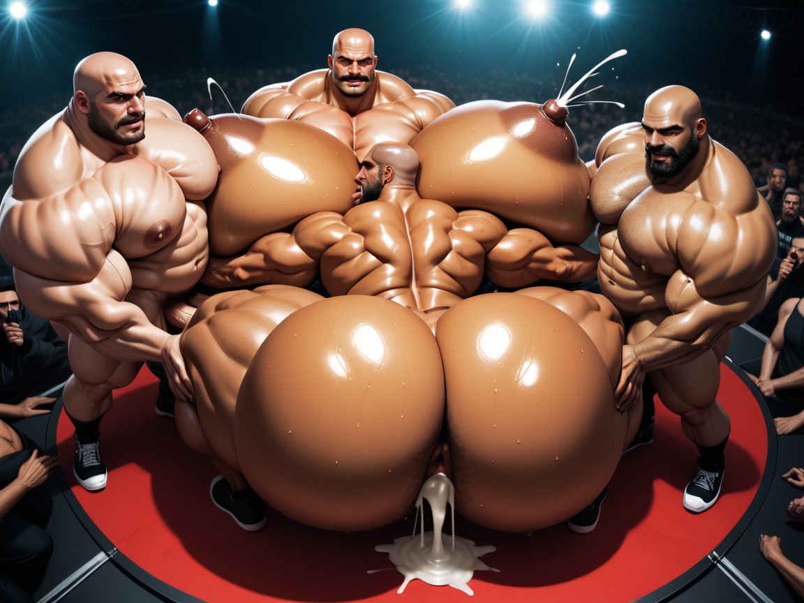 Extreme Hyper Boobs, Triple Penetration, Lactating Boobs AI Porn