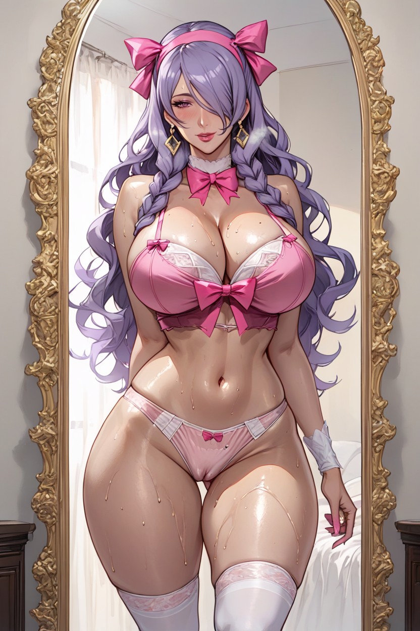 Long Hair, Voluptuous, Anime Painting Hentai AI Porn