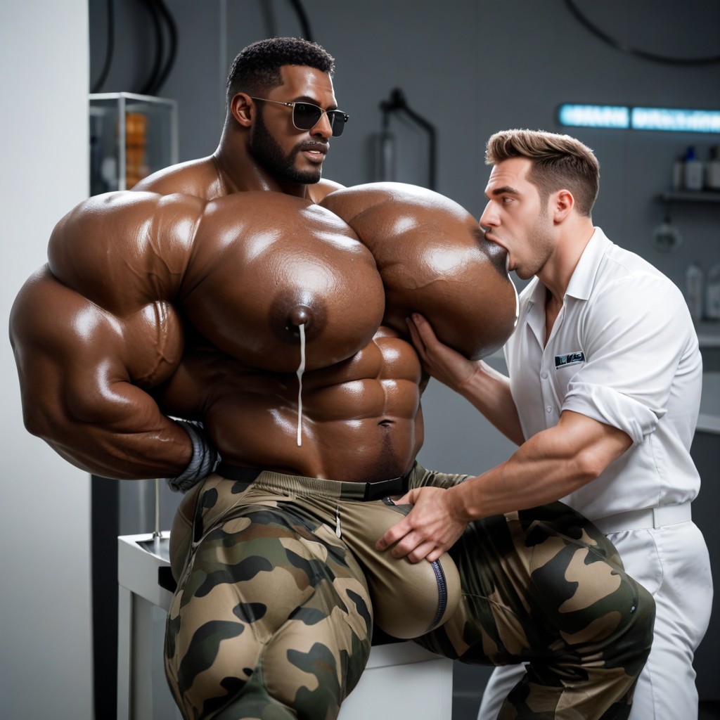 Rough Squeeze, Pinching Nipples, Male Only AI Gay Porn