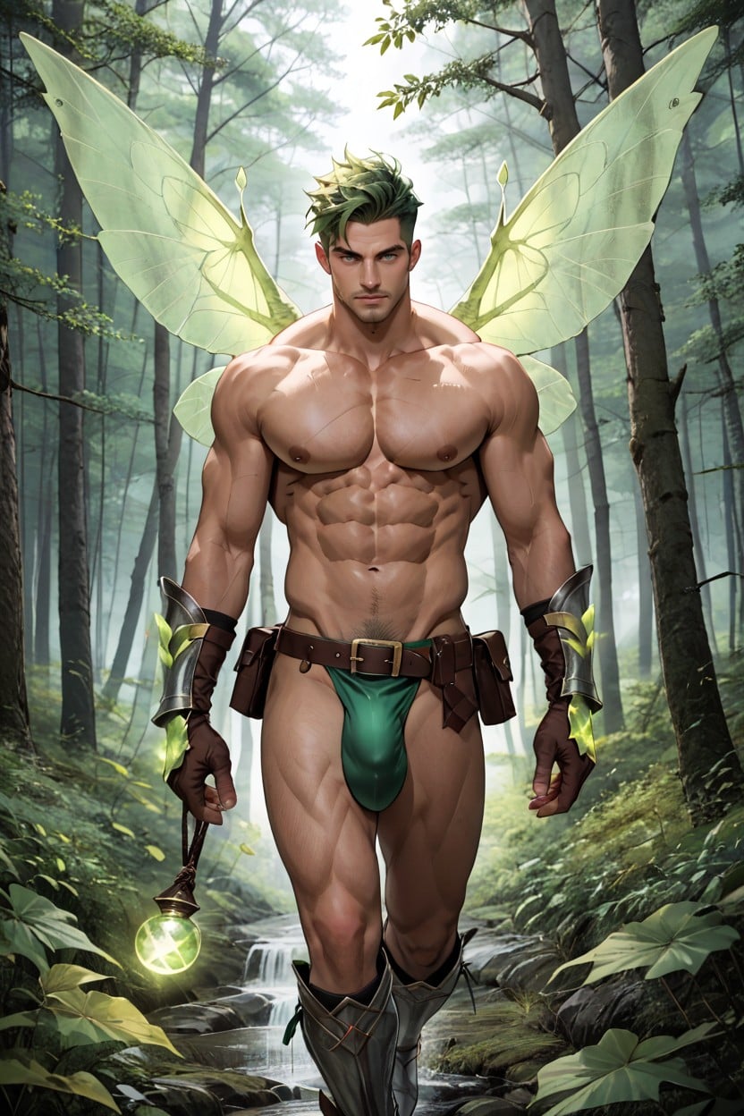 Fairy Of Nature, Flying, Winx Club Style AI Gay Porn