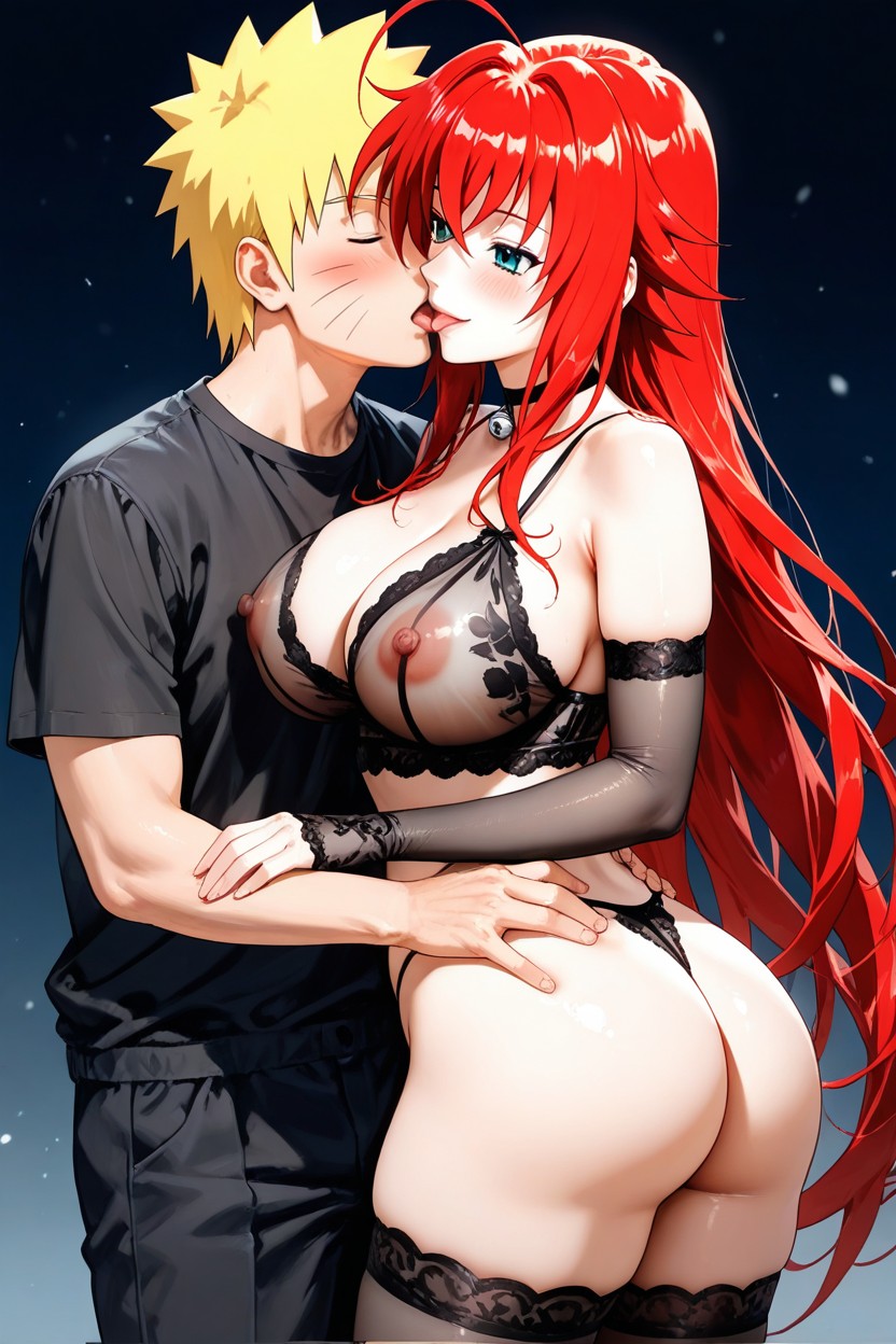 See Nipples Through Top, Blue Eyes, Horny Hentai AI Porn