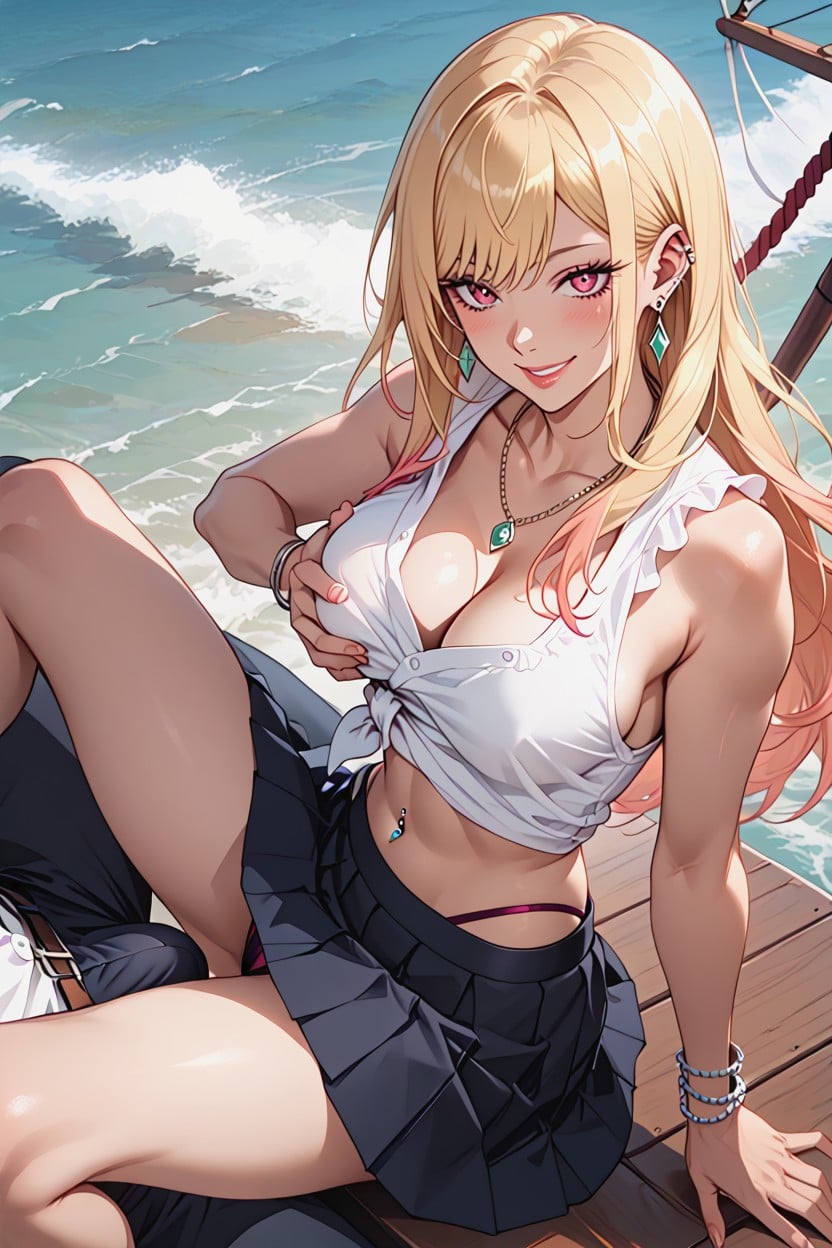 On Ship, Navel Piercing, 18+ AI Porn