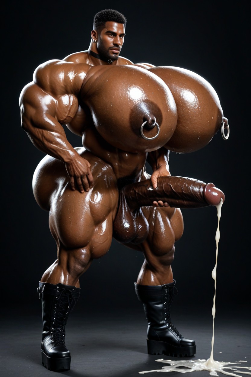 Full Body, Erect Gigantic Penis, Hyper Boobs AI Gay Porn