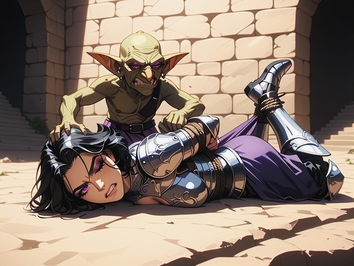 Pechos Pequeños, 18+, Holds Silver Sword Hentai IA
