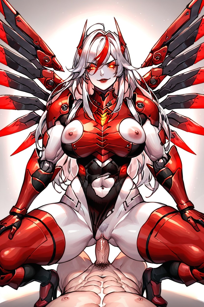 Muscular Hands, Red Glowing Eyes, Stand Hentai IA
