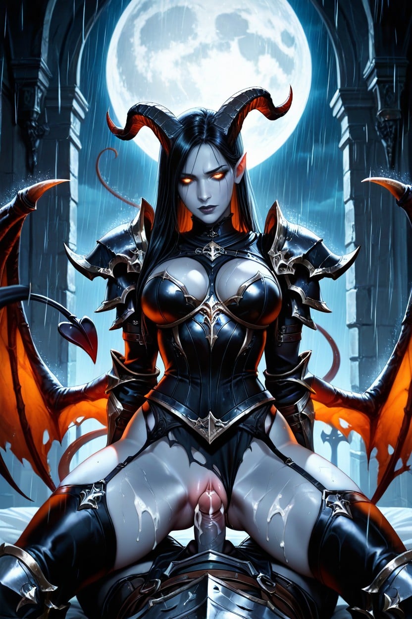 Clouded, Big Demon Wings, Knight Armor AI Porn
