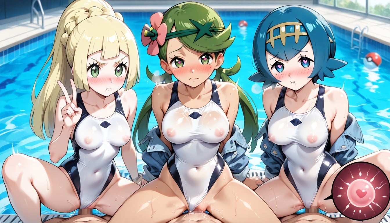 V Signs, 25+, Sweaty Hentai AI Porn