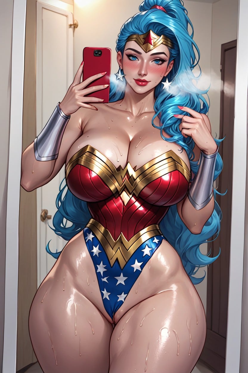 Sweaty, Milf, Looking At Viewer Hentai IA