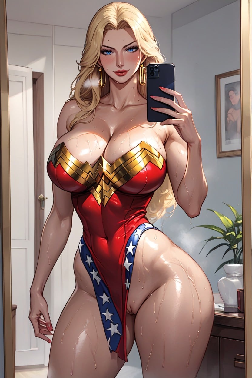 Voluptuous, 50+, Blushing Hentai AI Porn
