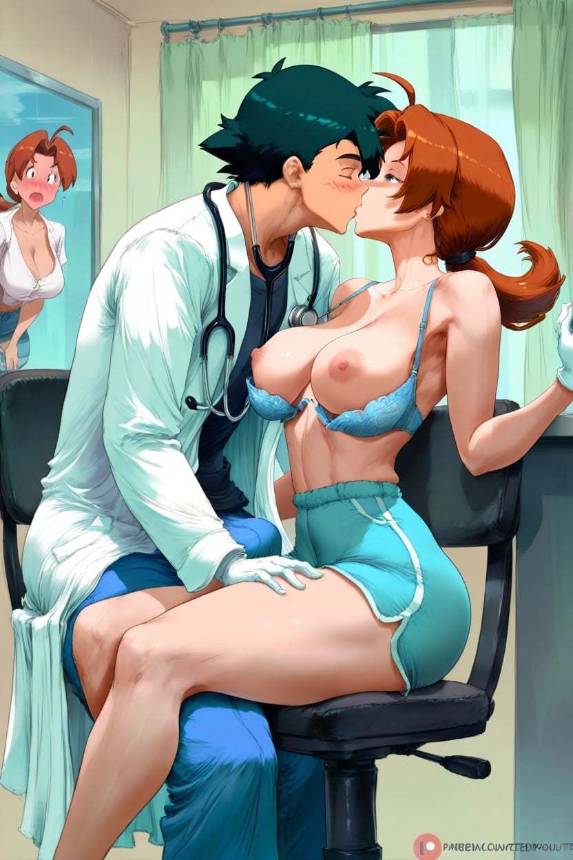 Shorter Male, Camel Toe, Bigger Female Hentai AI Porn