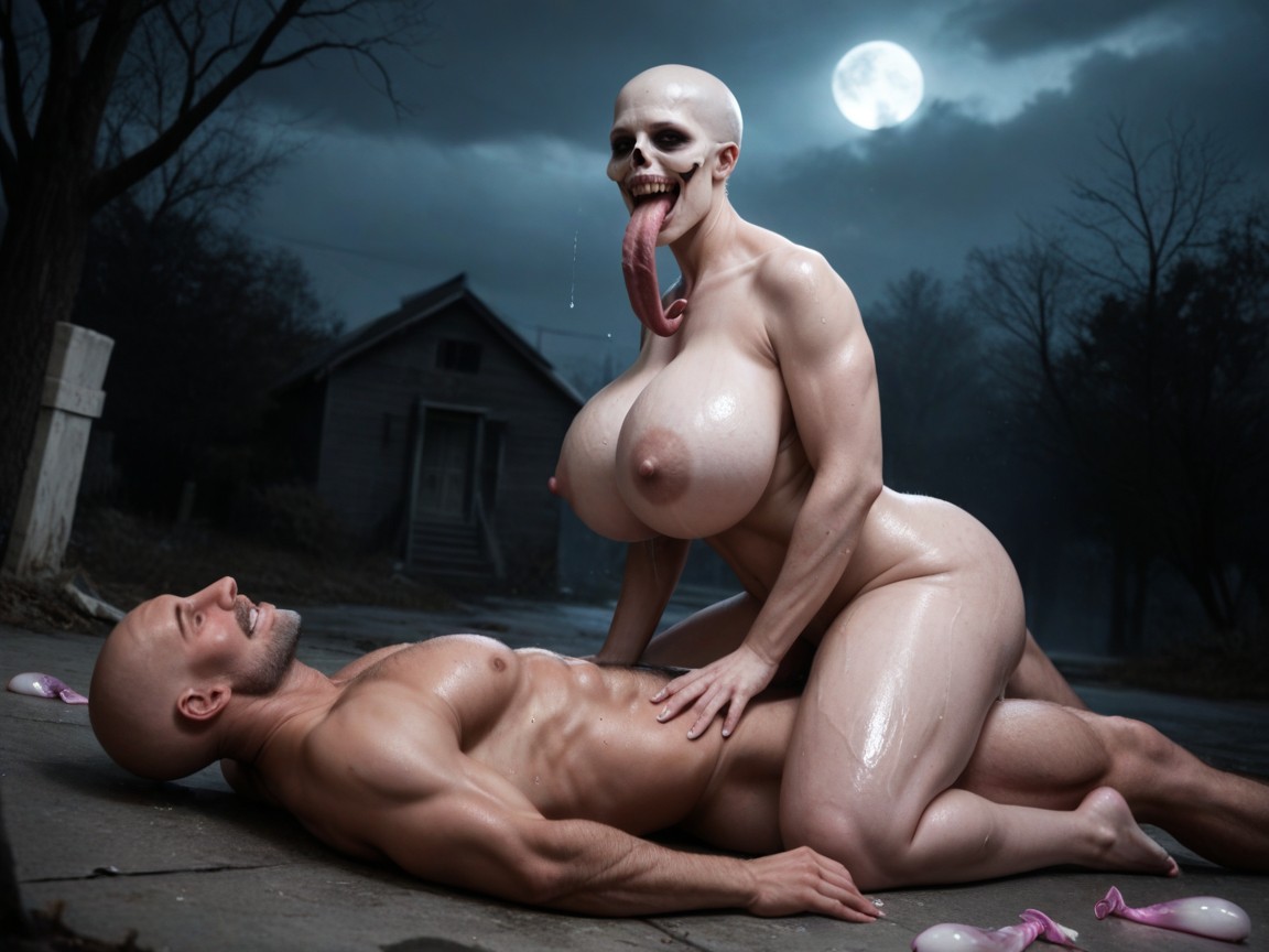 Cosplay, Head Skulls Everywhere, Eyeless AI Porn