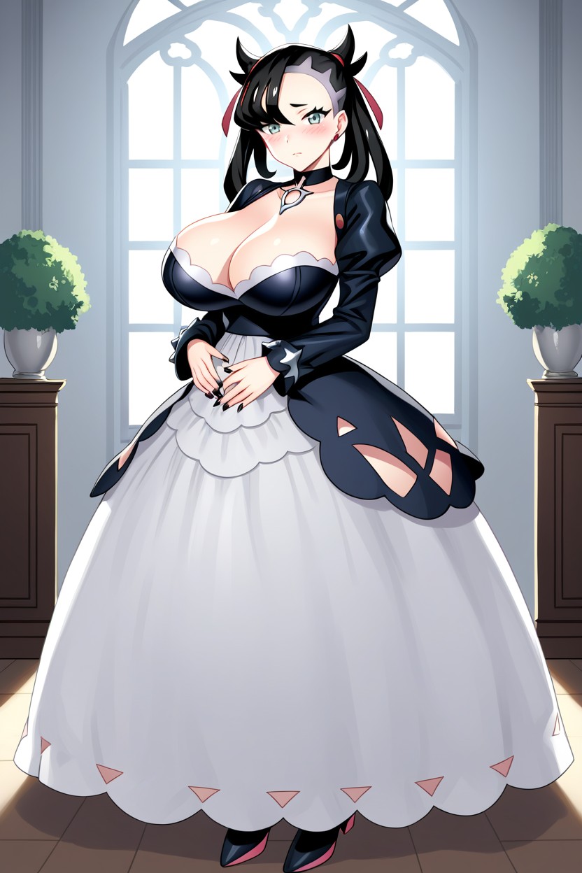 Skinny, Mansion, Mansion Background AI Porn