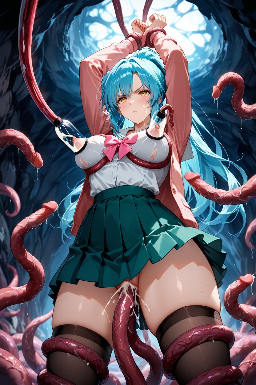 Tentacles Around Body, Perfect Composition, No Choker Hentai AI Porn