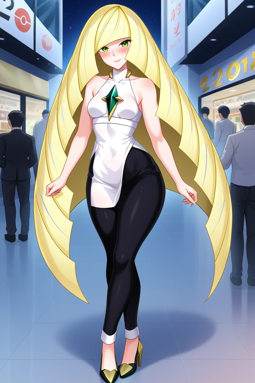 Shy Blush, Regressed In, Full Body AI Porn