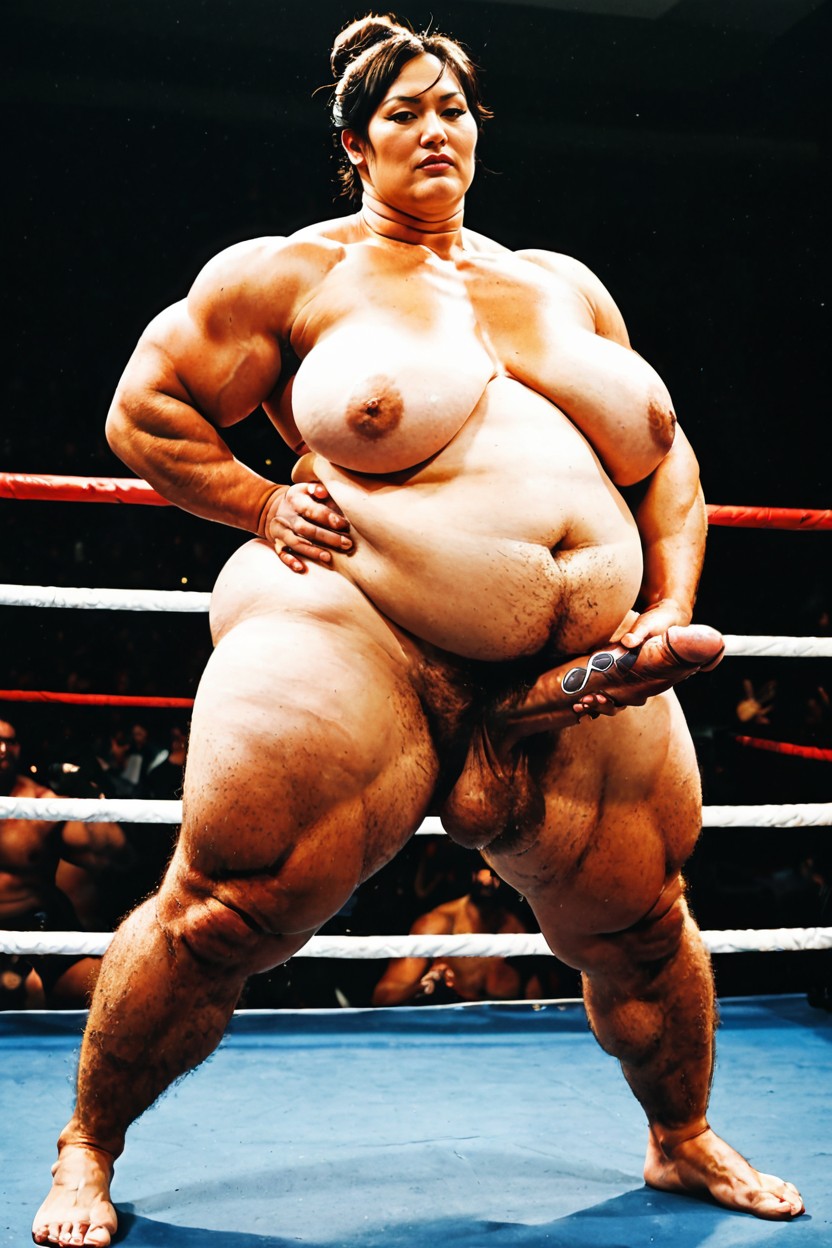 Thick Neck, Fat, Obese Futa ニューハーフAIポルノ
