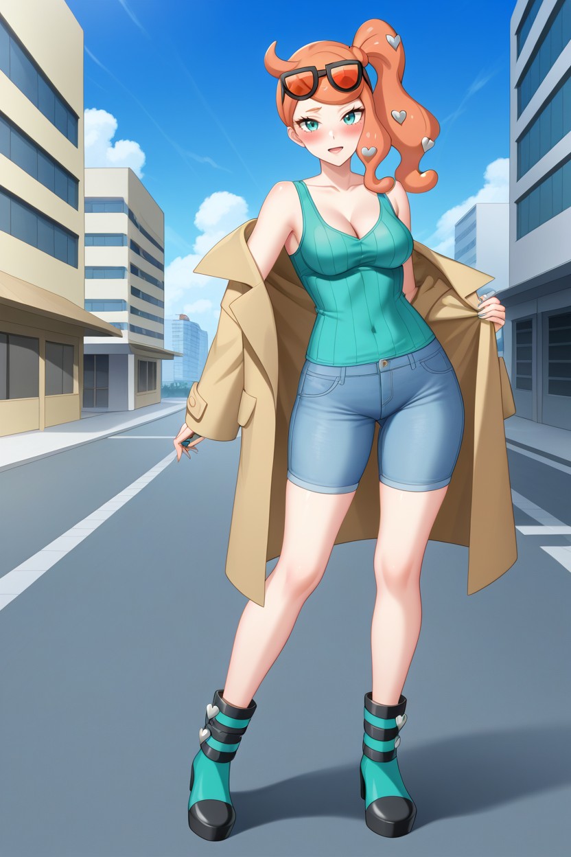 Fully Covered Body, Fully Clothed, Shy Face AI Porn