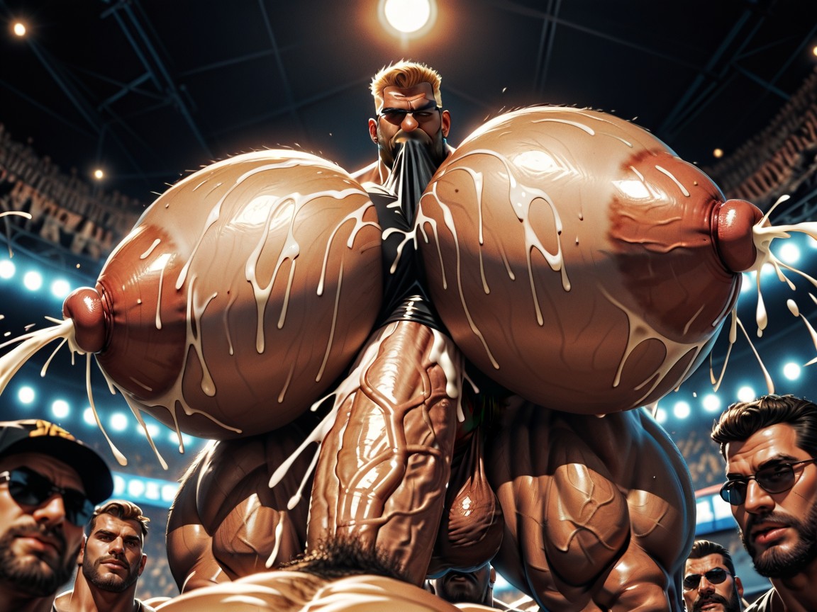 Huge Hyper Nipples, Massive Ass, Pénis Hyper Long Et Impossible Porno IA Gay